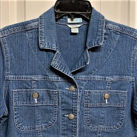 Christopher & Banks Denim Shirt Size S Blue - Picture 2 of 6